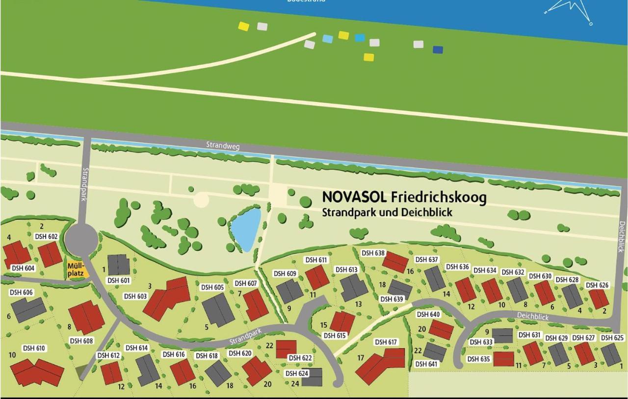 Friedrichskoog-Deichblick 22 Villa Buitenkant foto